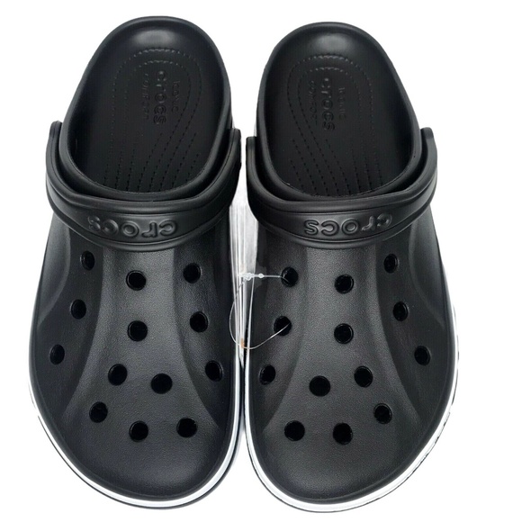 CROCS | Shoes | Crocs Bayaband Mens Clogs Size 2 Black Slipon Style ...